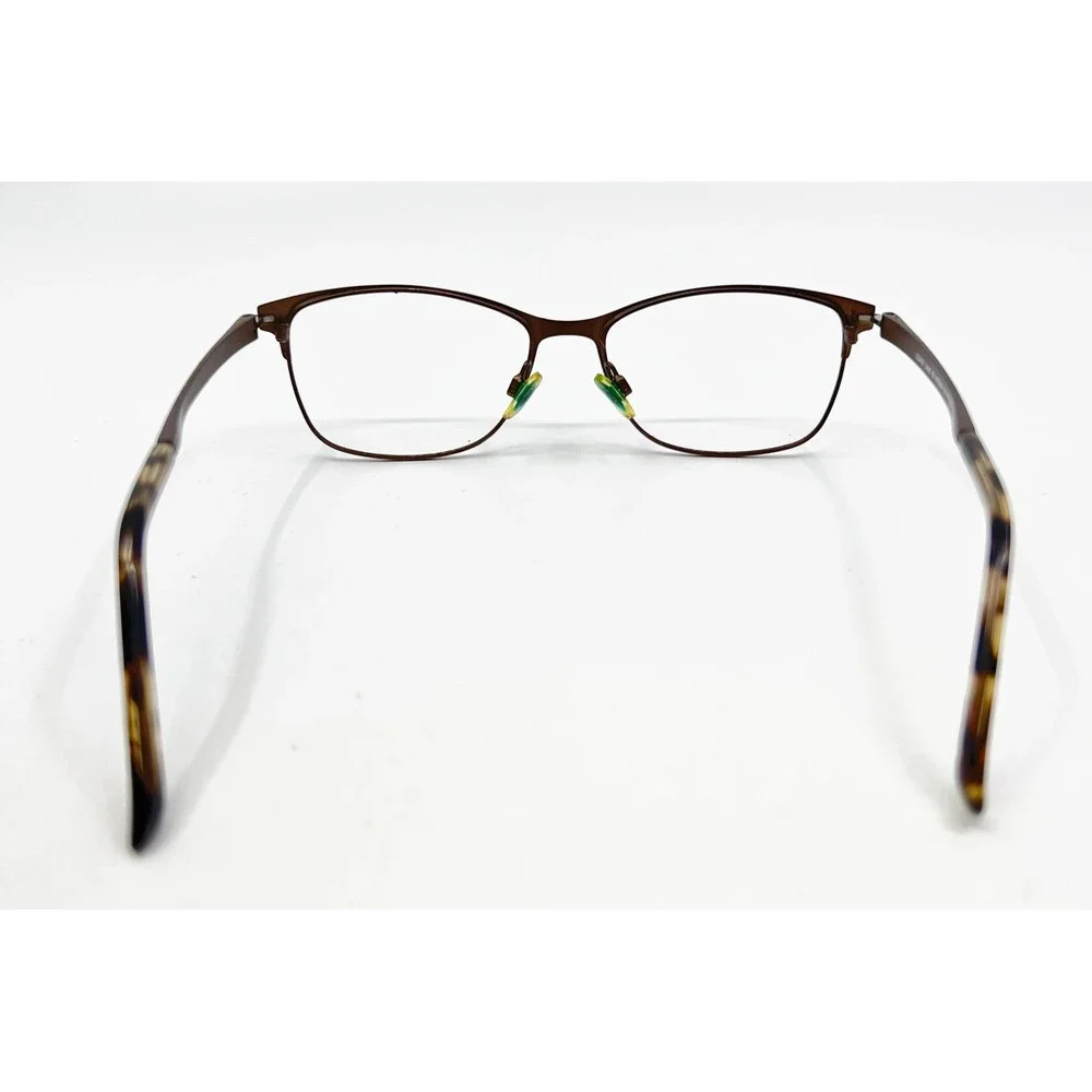 Legacy Lane 39 Eyeglasses Womens Brown Metal Cat Eye Frames 53-16-135